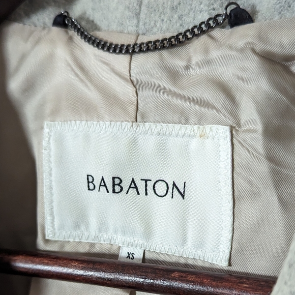 NWOT Babaton Grey "The Connor Coat" Wool & Cashmere Blend - Picture 12 of 15